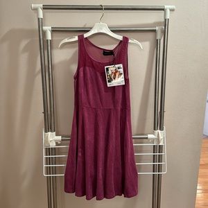NWT MinkPink Velvet Pink Dress